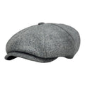 Modello Dublino in tessuto shetland rigato colore grigio