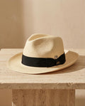 Panama Studio80 in paglia beige e gro black