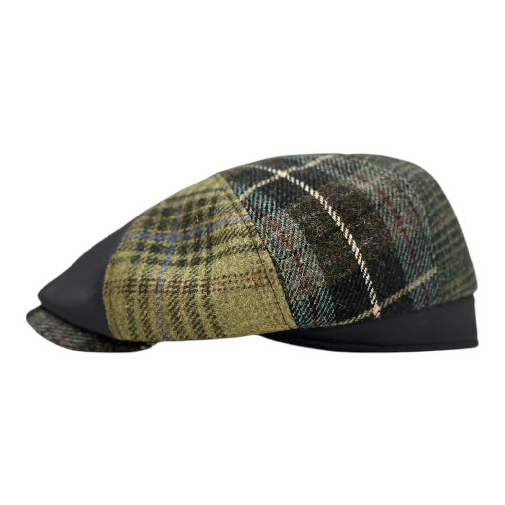 Modello Dublino otto pezzi in pelle nappa e patchwork di tessuti Shetland selezionati
