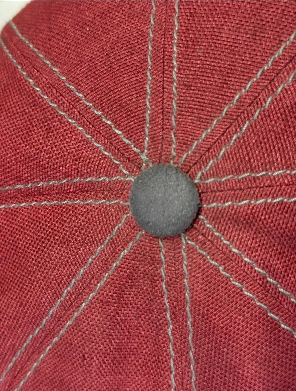 Modello Dublino puro lino rubino con fascetta