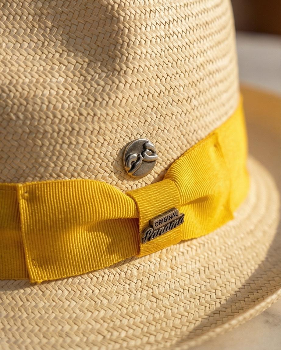 Panama originale Studio80 Beige e Yellow