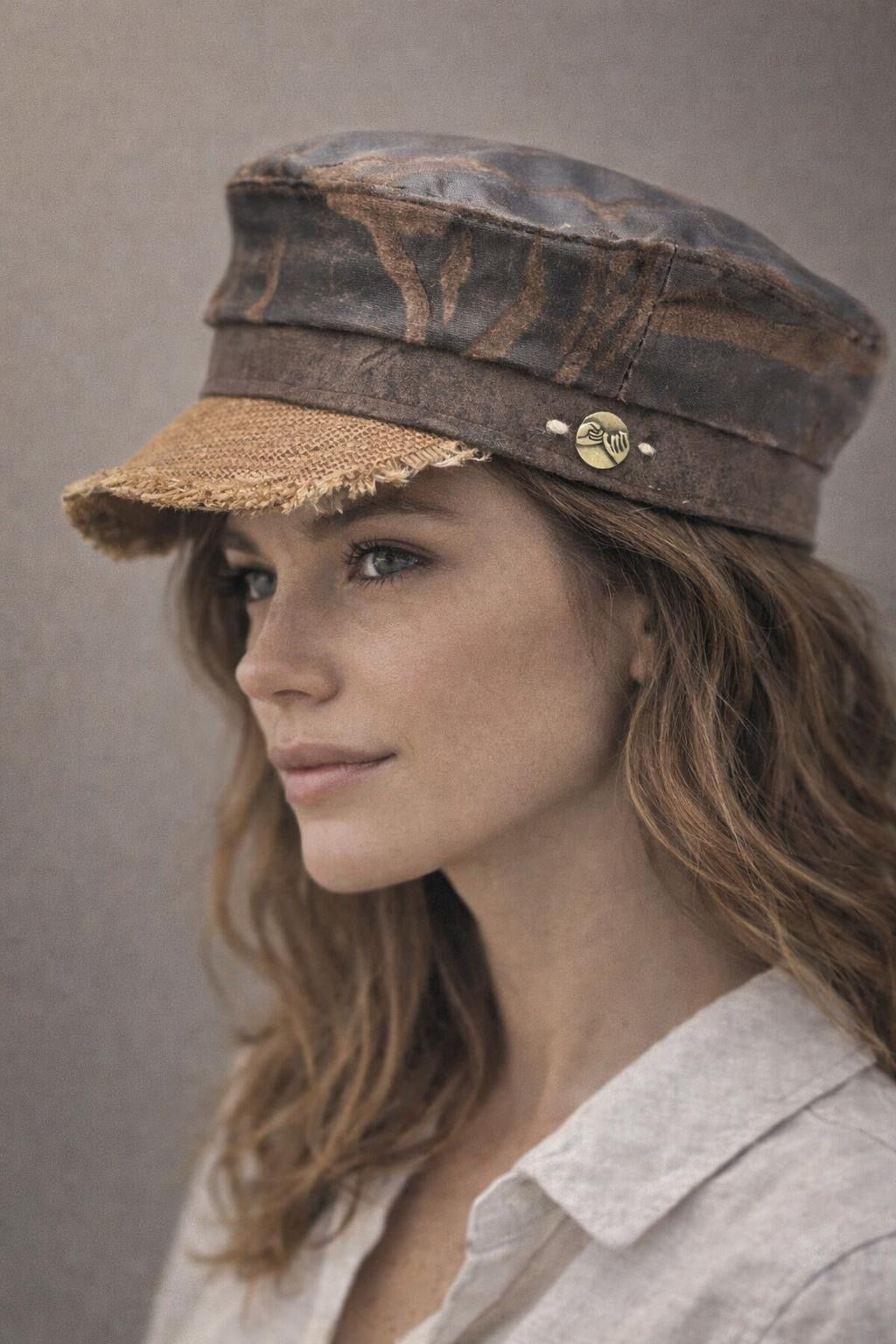 Modello Stewart in similpelle e juta