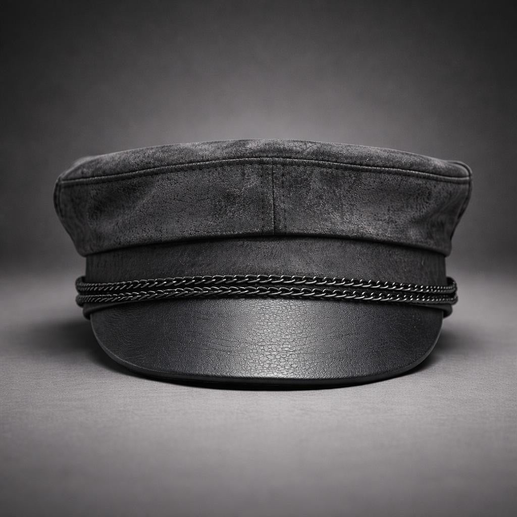 Modello Stewart in similpelle stile biker/vintage