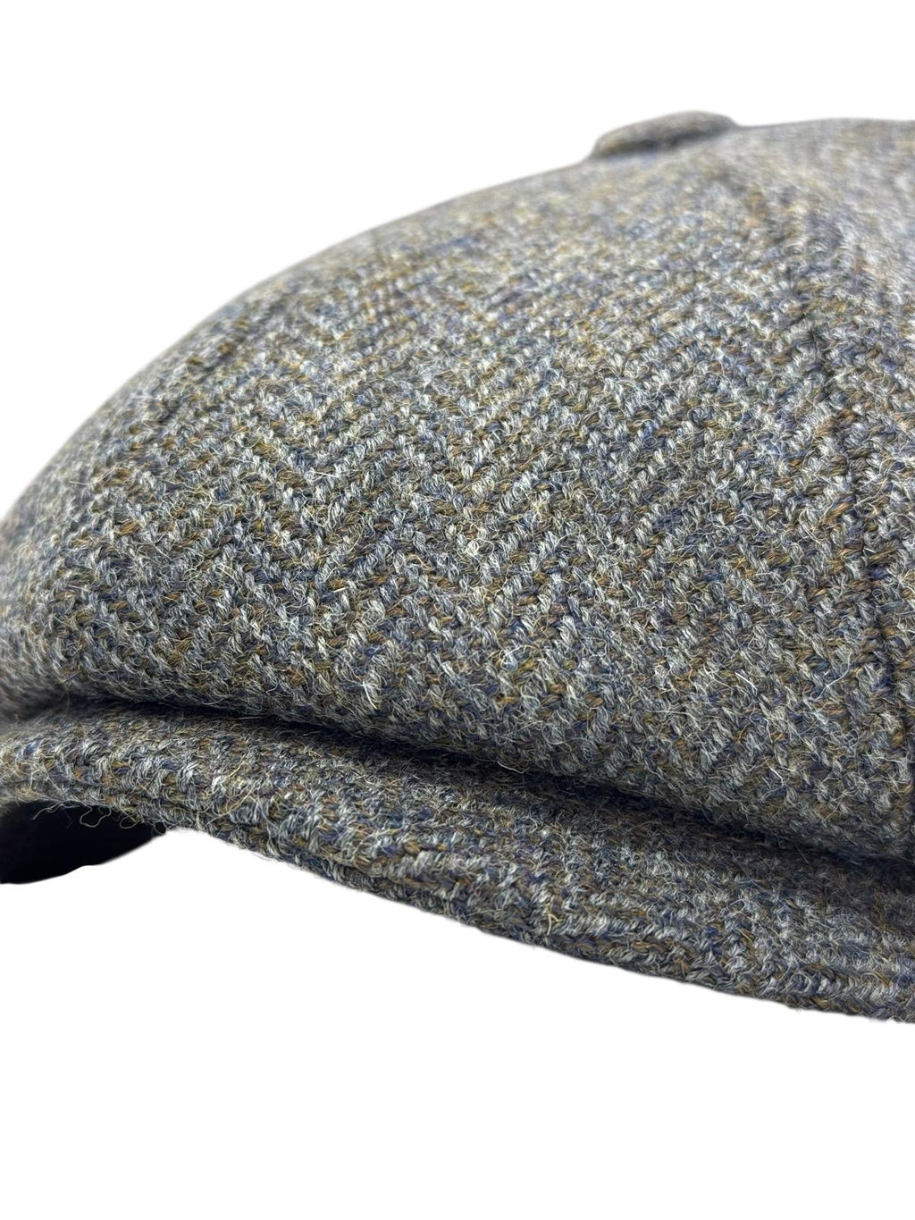 Modello Cork ottopezzi in tessuto lana shetland spinato grigio mélange