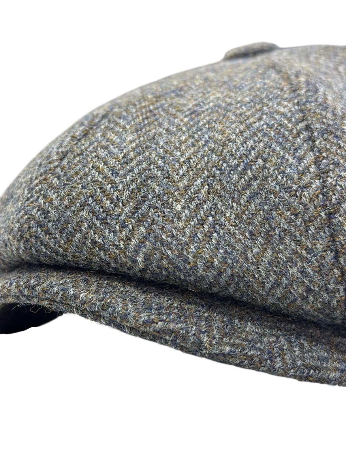 Modello Cork ottopezzi in tessuto lana shetland spinato grigio mélange