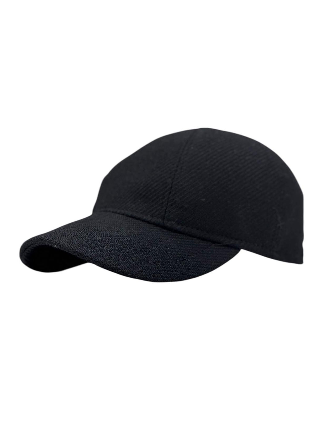 Modello baseball wool in pelle nappa waterproof nera e inserto posteriore in lana