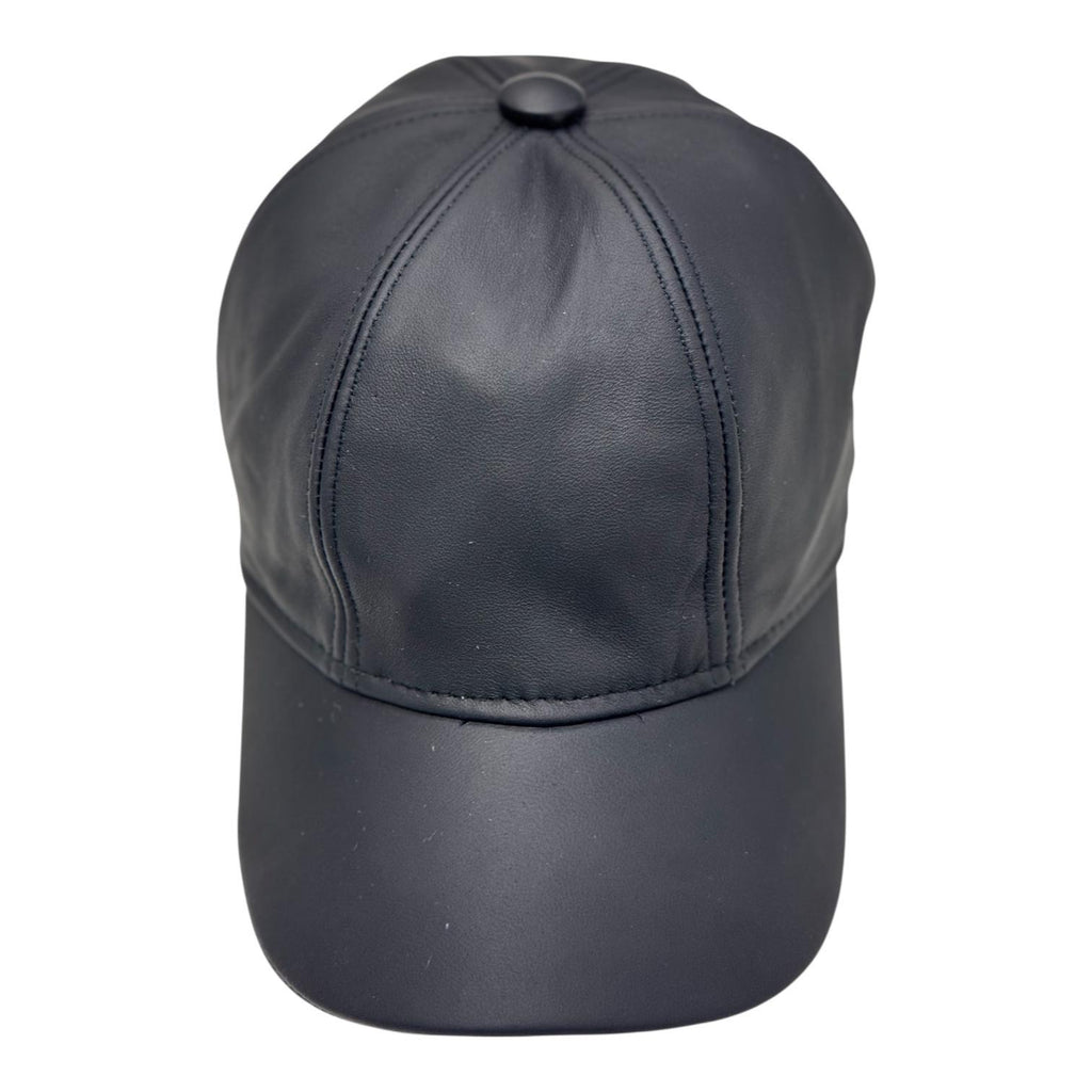 Modello baseball wool in pelle nappa waterproof nera e inserto posteriore in lana