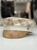 Modello Stewart in lino quadri bicolore e lurex