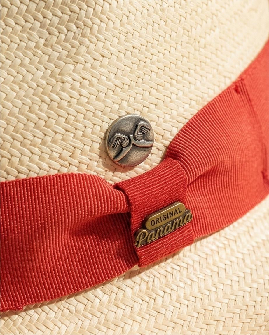 Panama original Studio80 beige e gro corallo